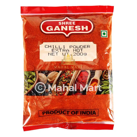 Shree Ganesh Extra Hot Chilli Powder 200g - Mahal Mart